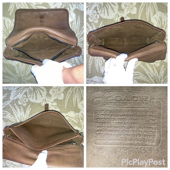 Vintage 70’s NYC Coach Saddle Pouch Large # 9585 in Saddle Brown - Picture 11 of 16